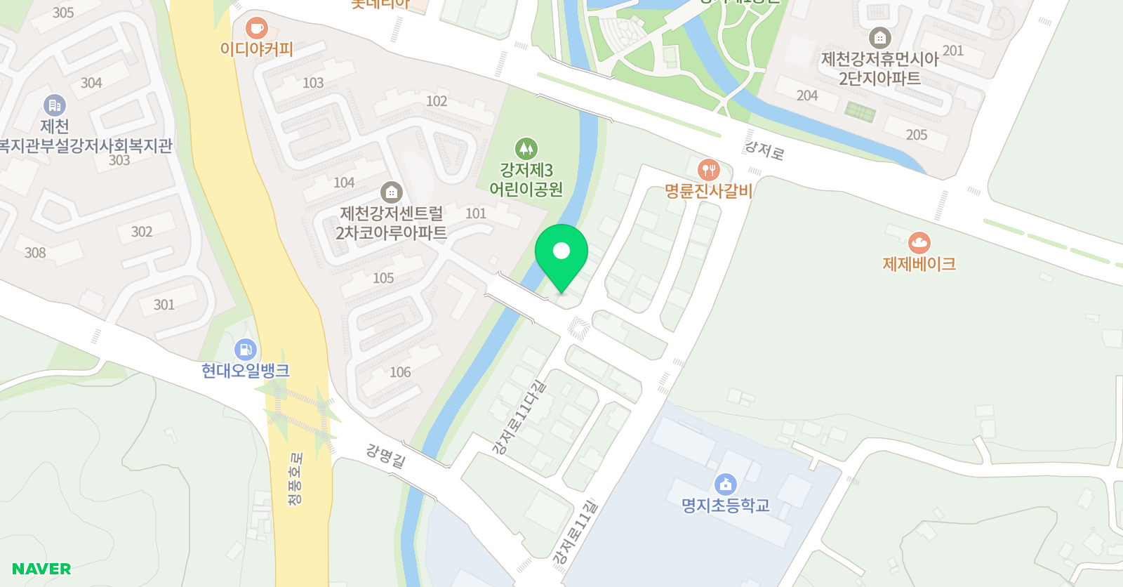 책나무 명지독서논술학원 위치