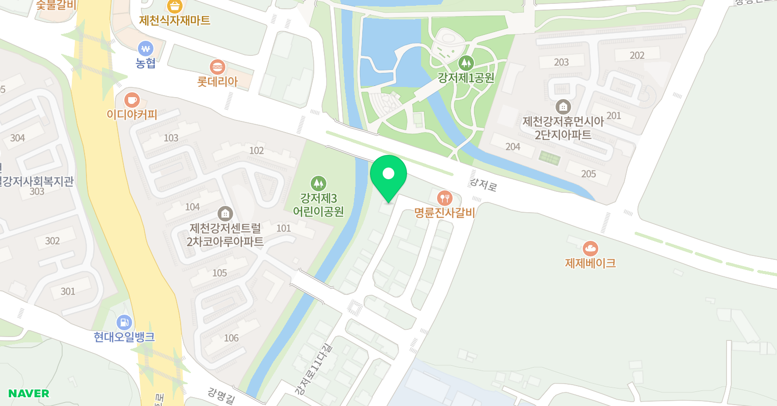 차 수학잉글리시아이 강저 학원 위치