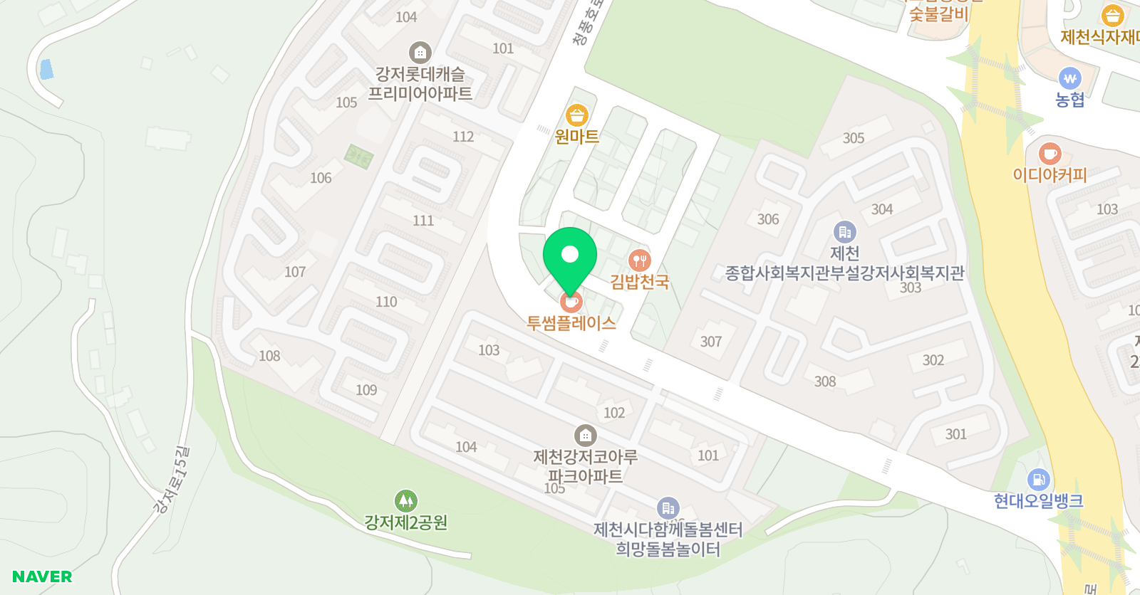 삼성영어 쎈수학 러닝센터 강저교실 위치