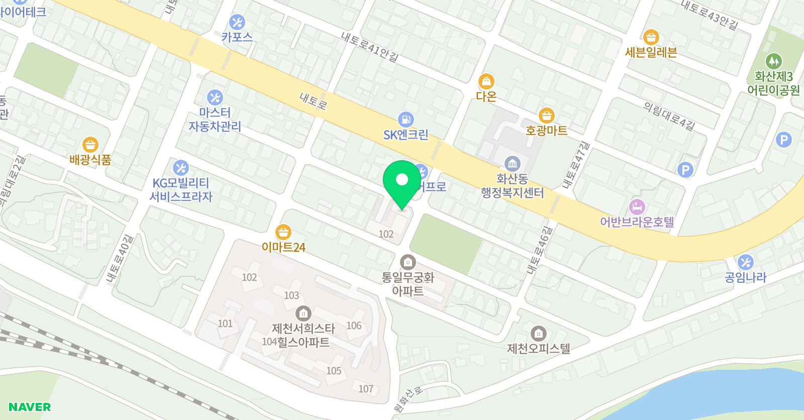 제천에스에이연기스튜디오 위치