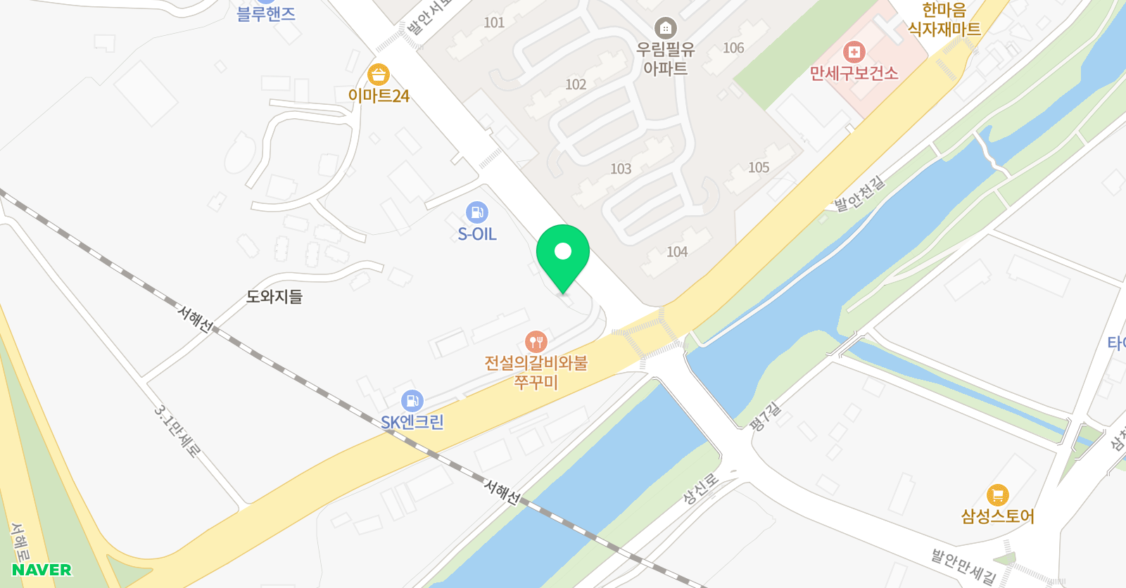 발안이화 무용학원 위치