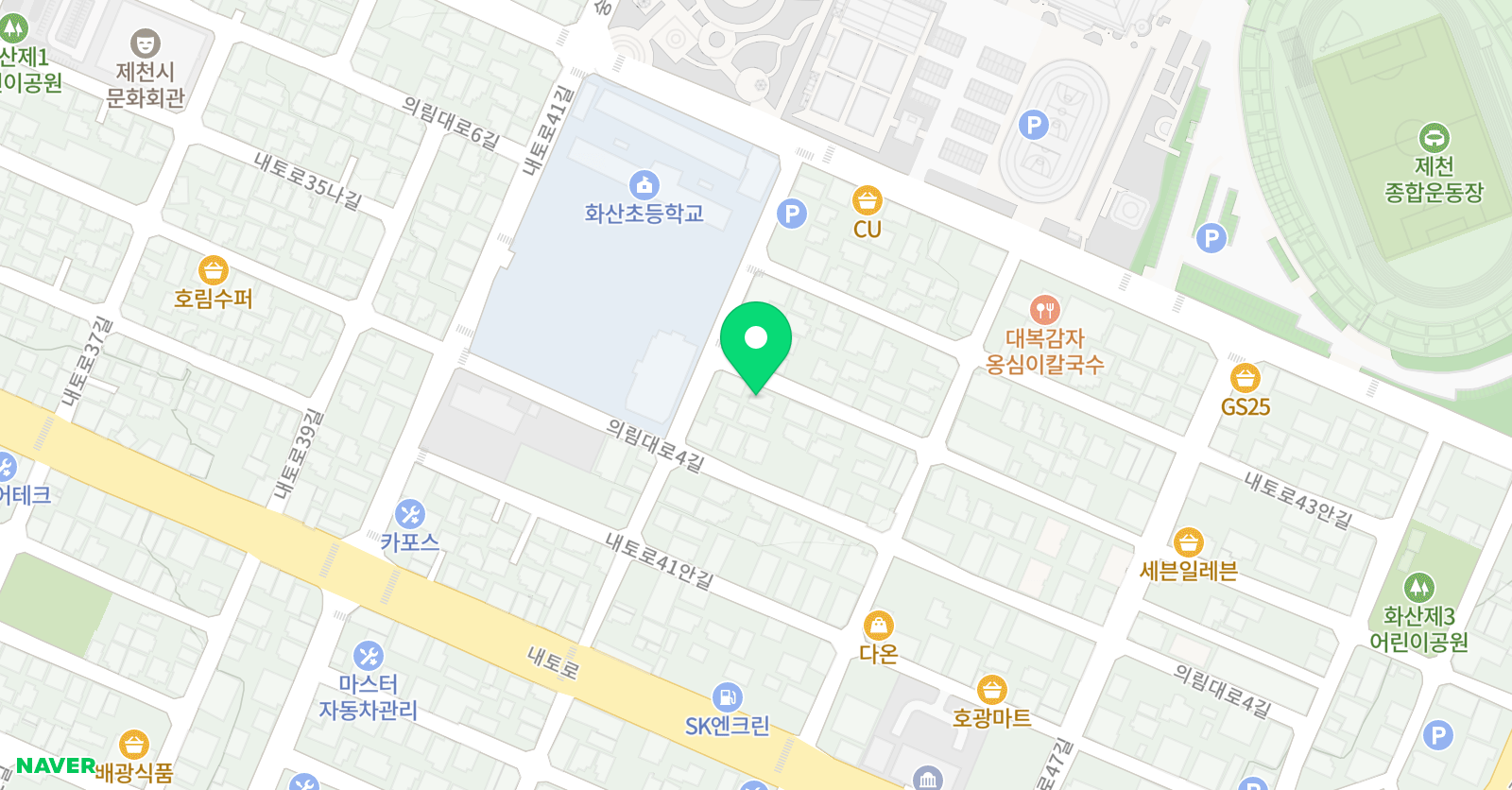 소리샘 피아노학원 위치