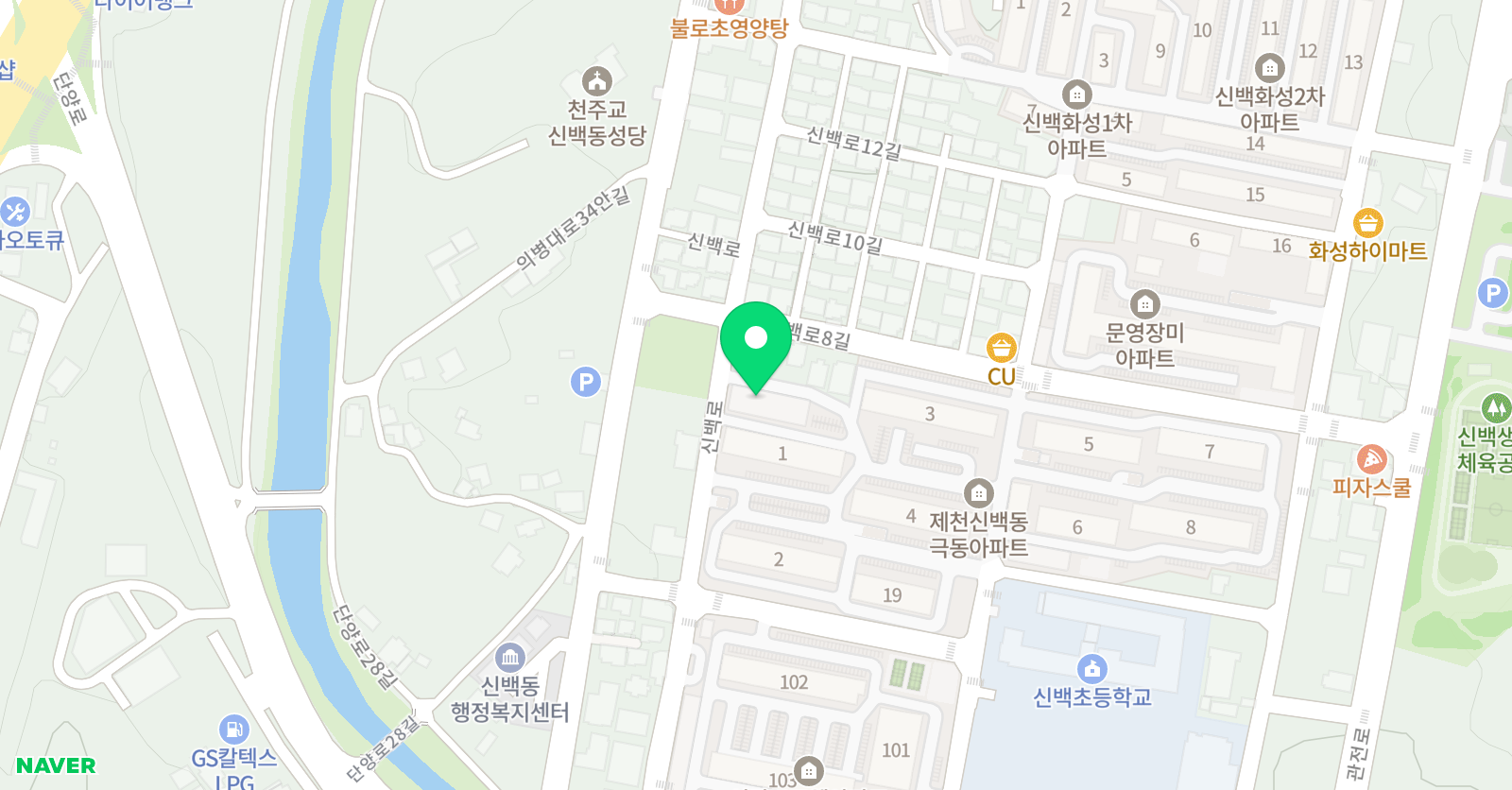 극동 태권도 체육관 위치