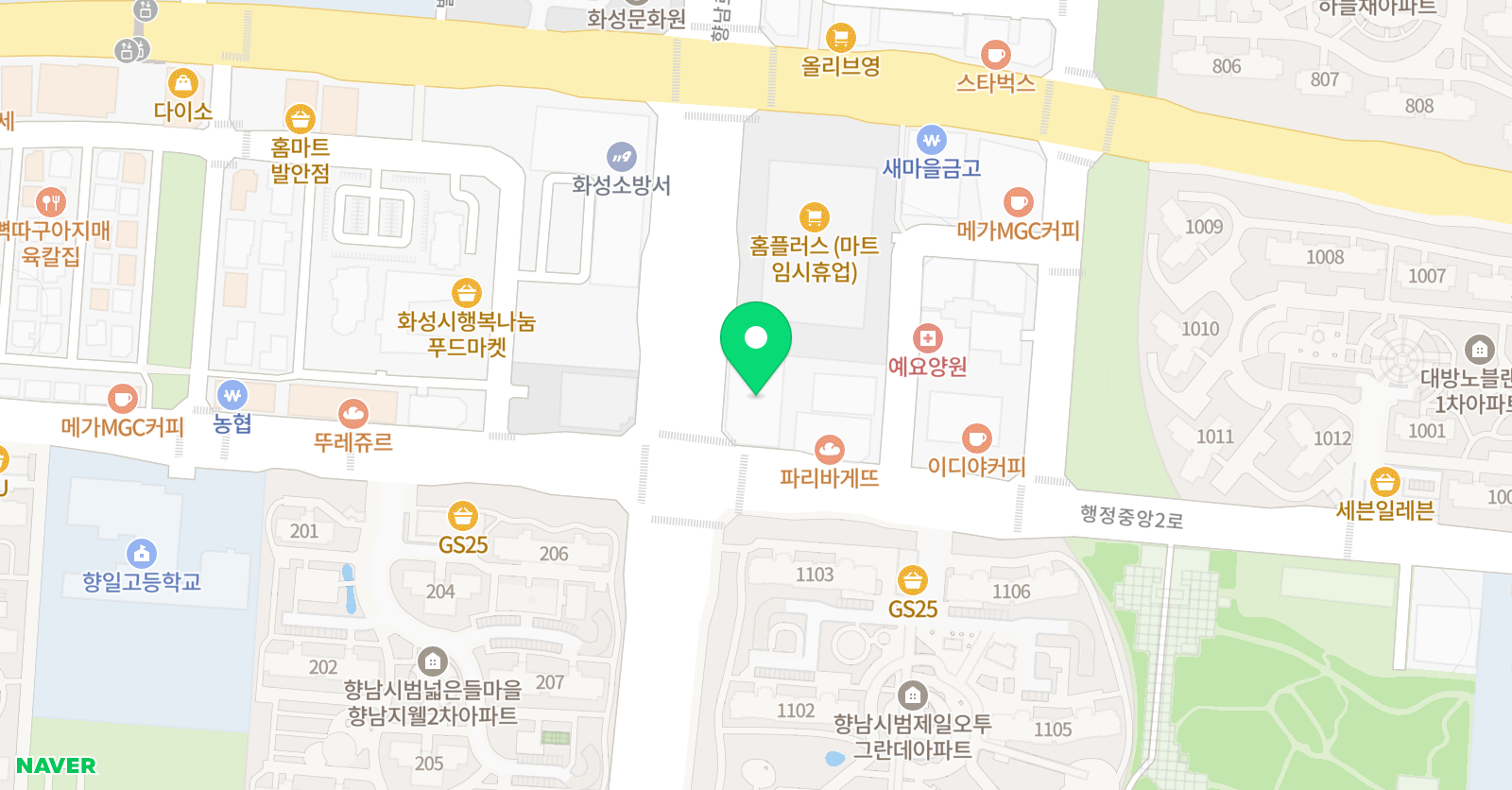 에이프릴 어학원 화성향남캠퍼스 위치