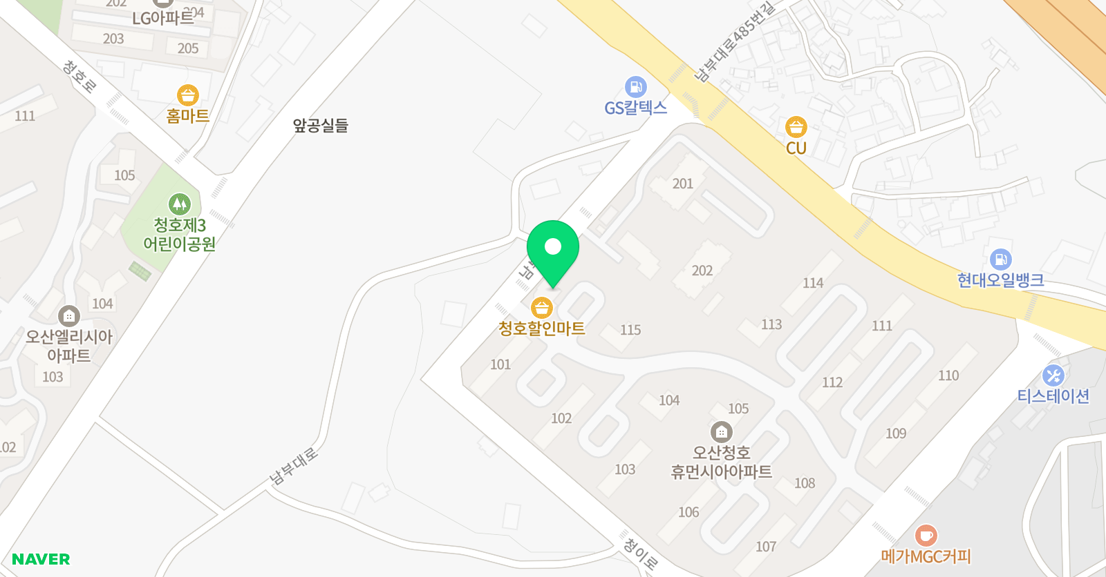 잉글리시아이 고현점 위치