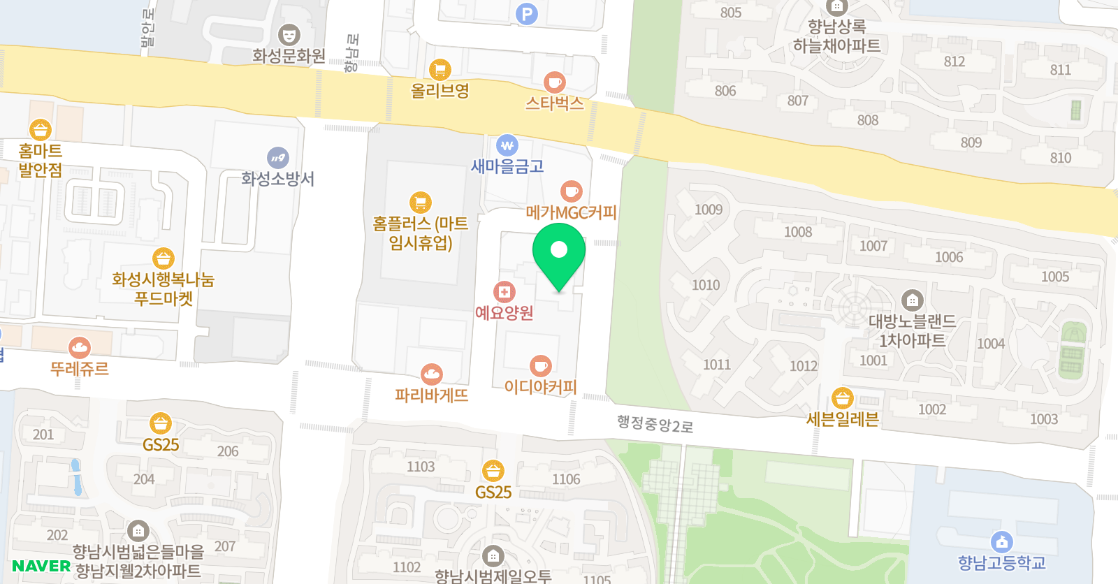 교육의정석 학원 위치