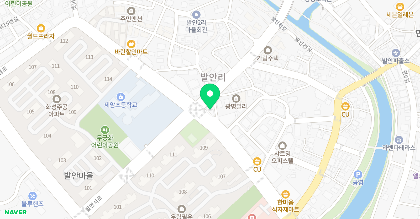 삼성 영어 제암초교실 위치