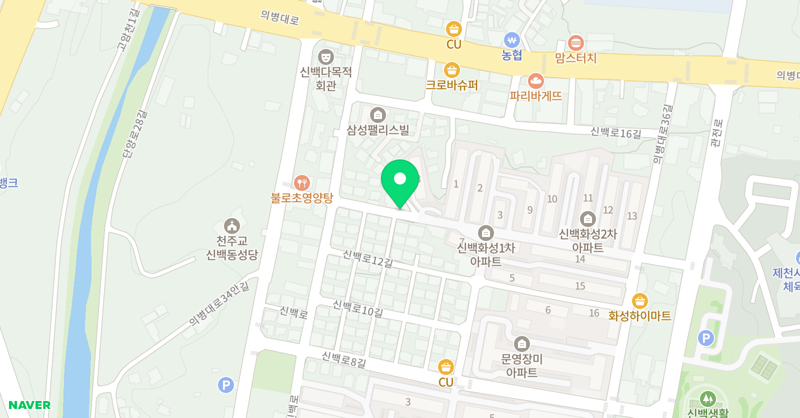 행복한자기주도 학습센터 제천점 위치
