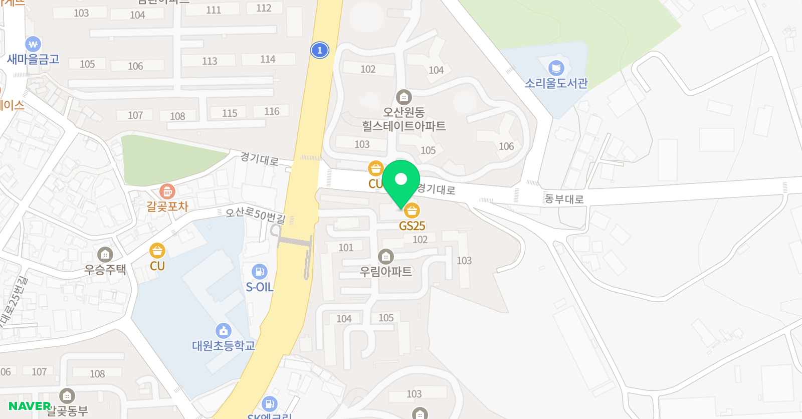 용인대명문 태권도장 위치
