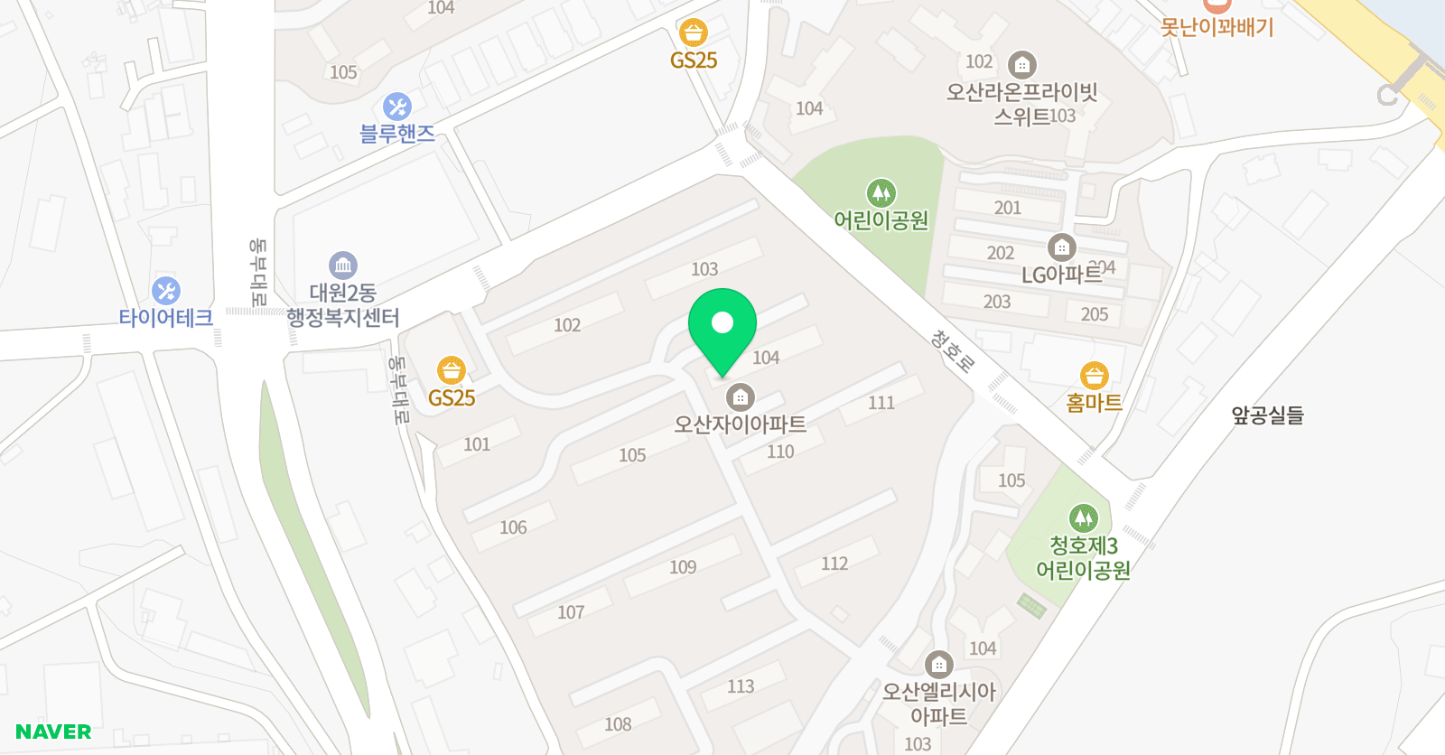 미래엔수학 오산청호자이교실 위치