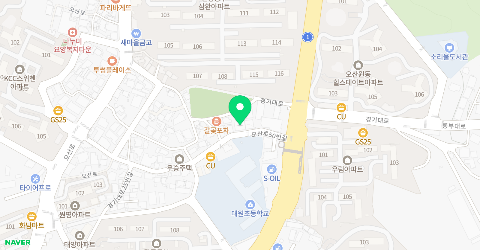 어린 음악대 음악학원 대원원 위치