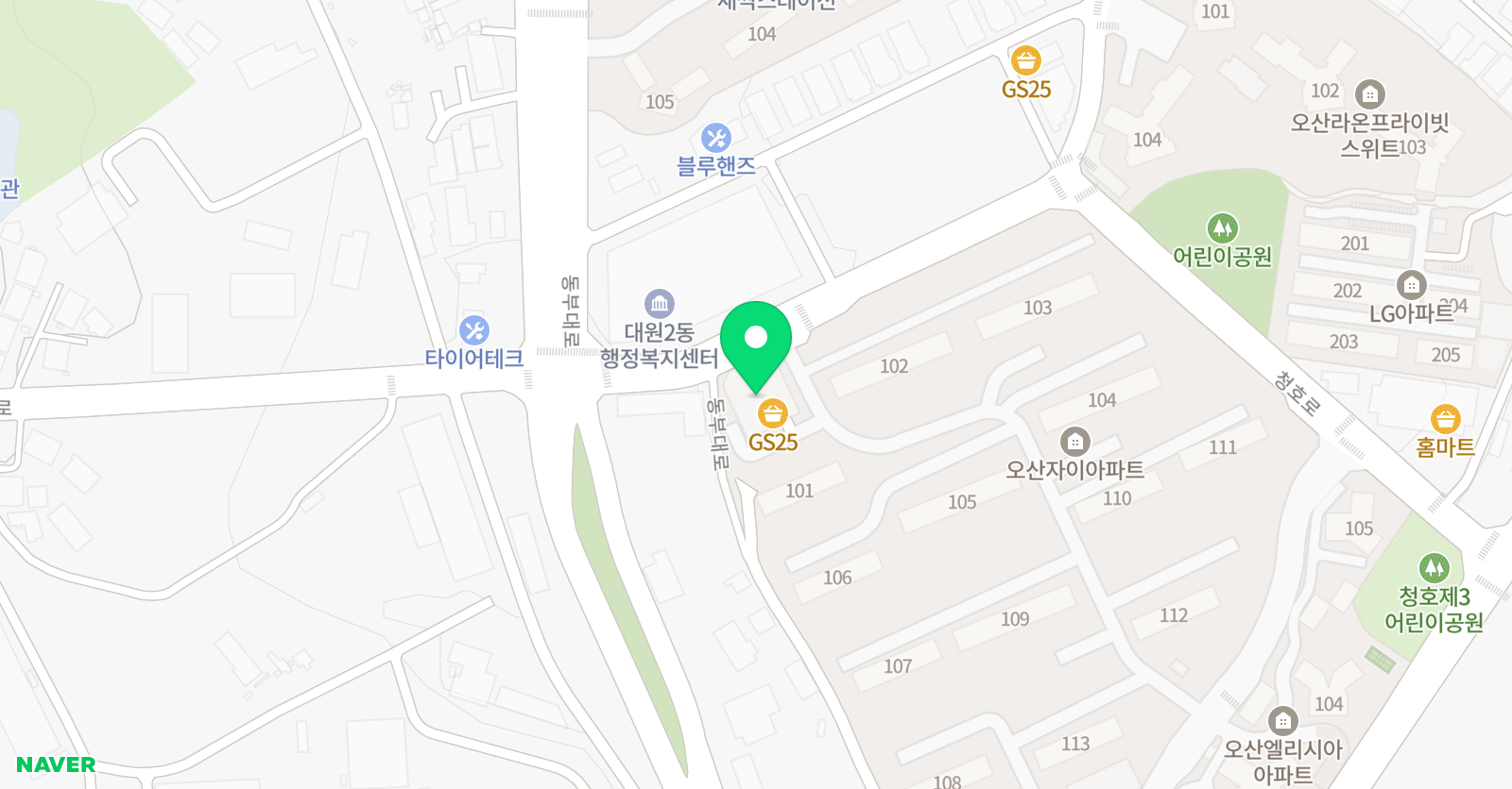 스마트해법영어 오산자이교실 위치