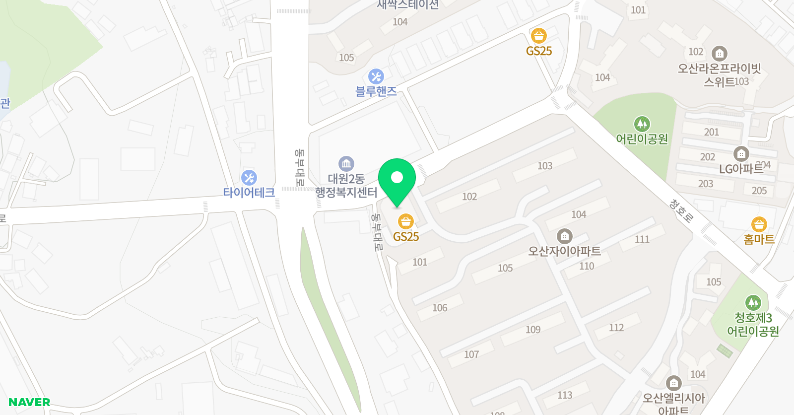 어썸 영어중국어학원 위치