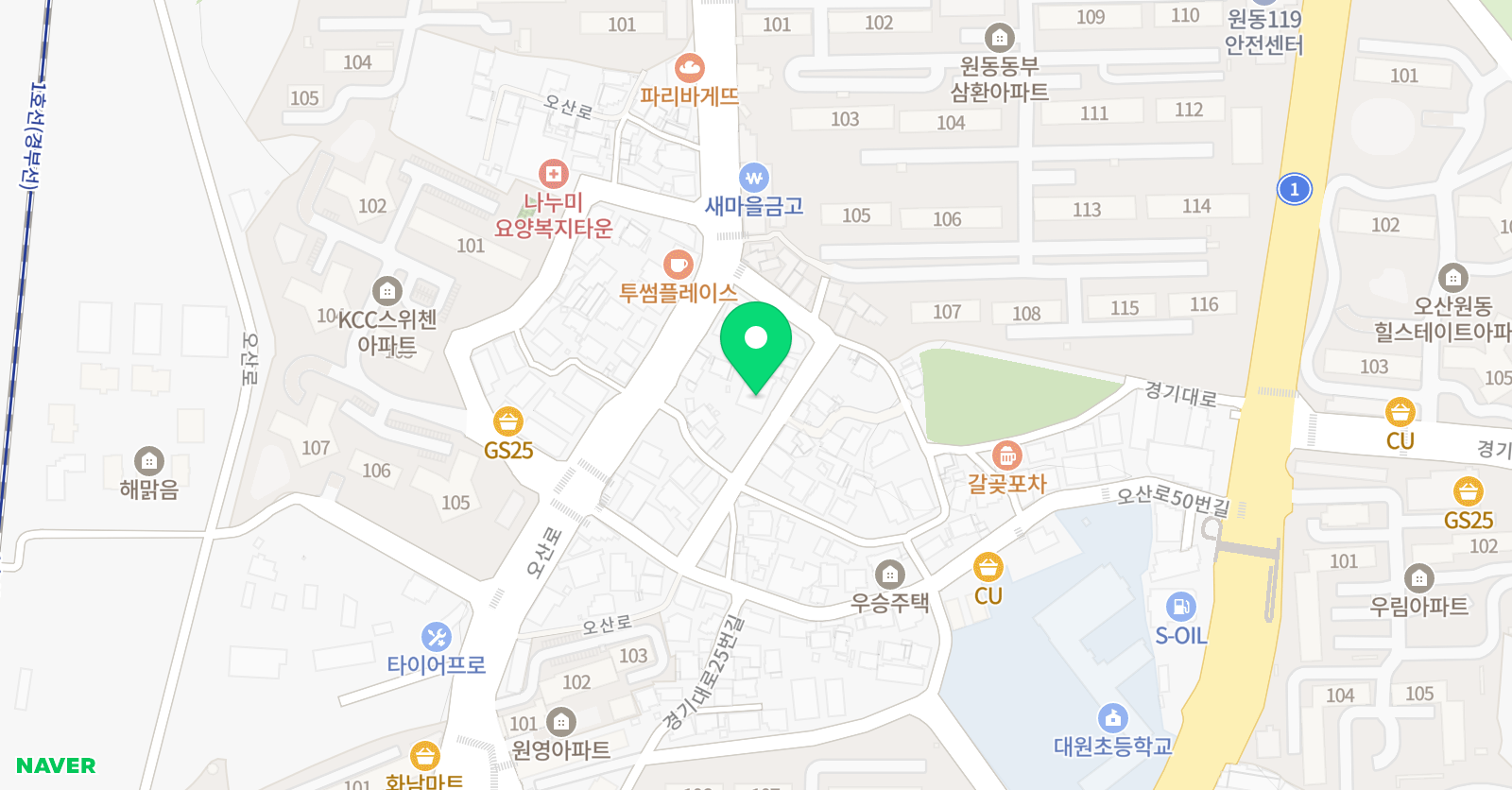 MTA독수리 태권도 위치