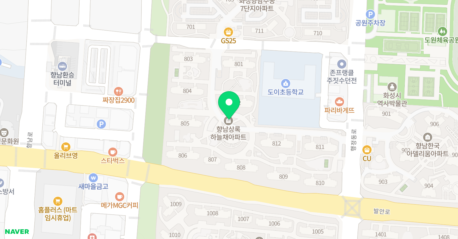 해법독서논술 화성박쌤 교실 위치