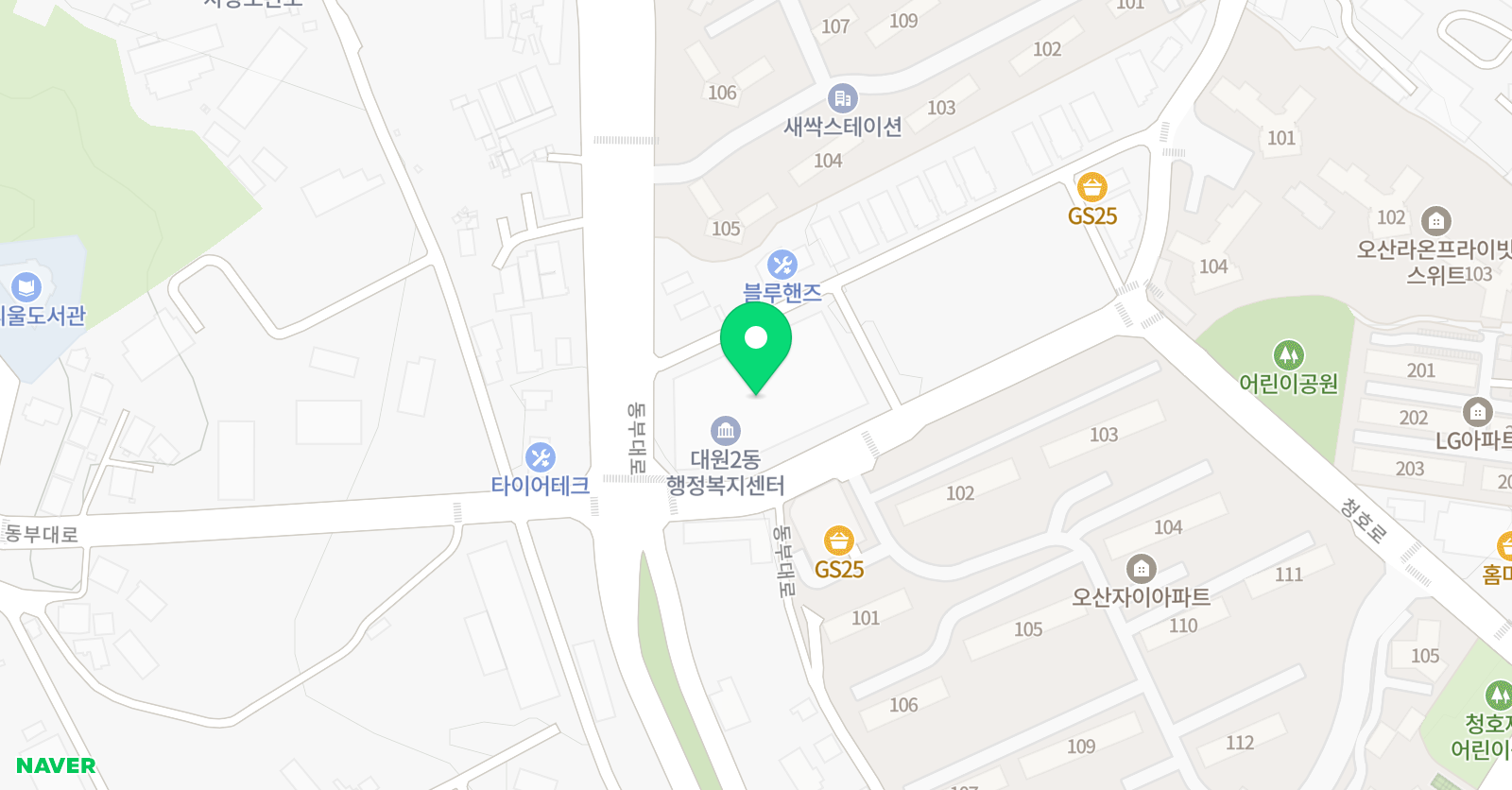빨간펜 수학의달인 오산고현점 위치