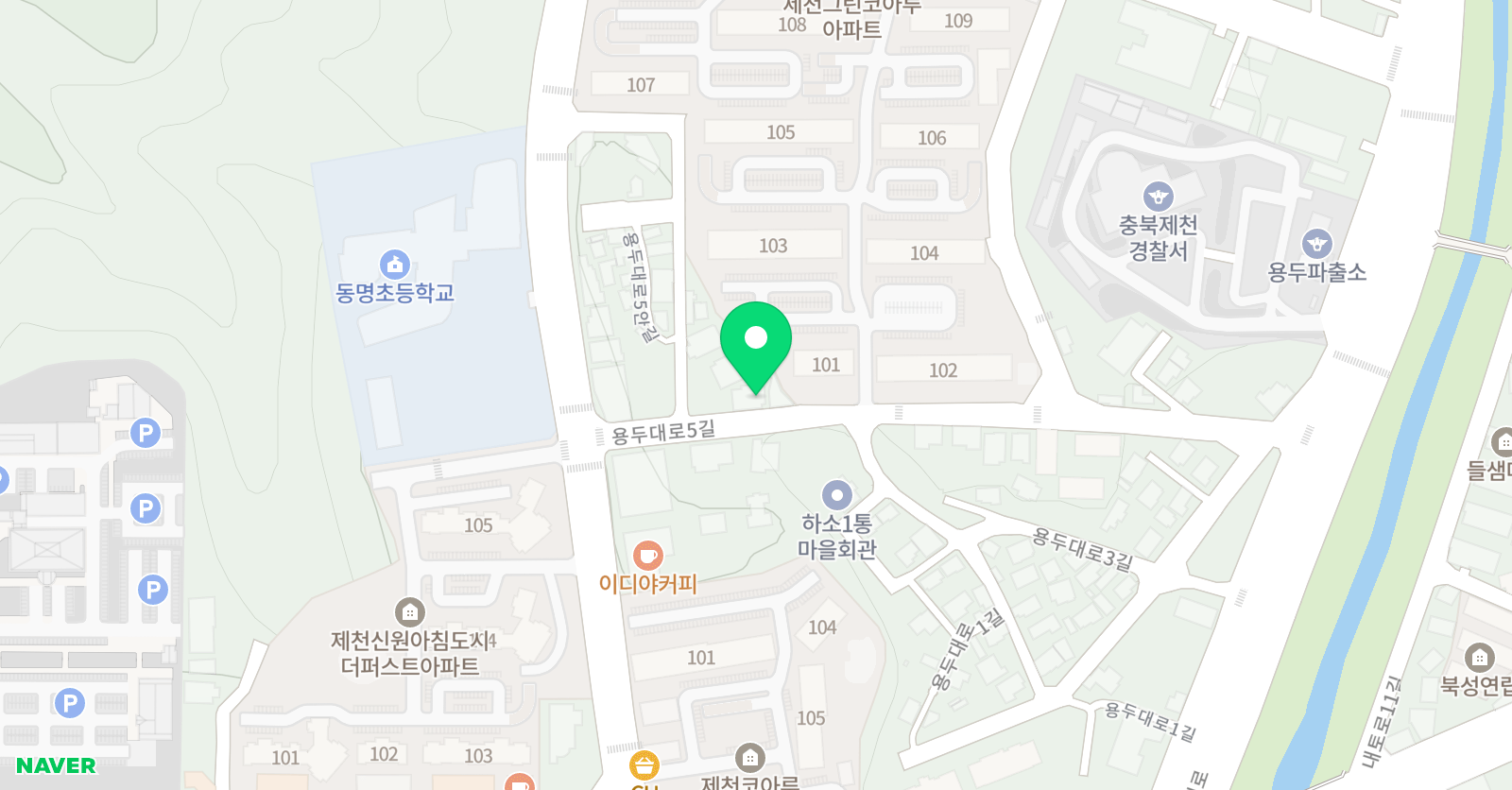 YBM잉글루 충북하소제1캠퍼스 위치