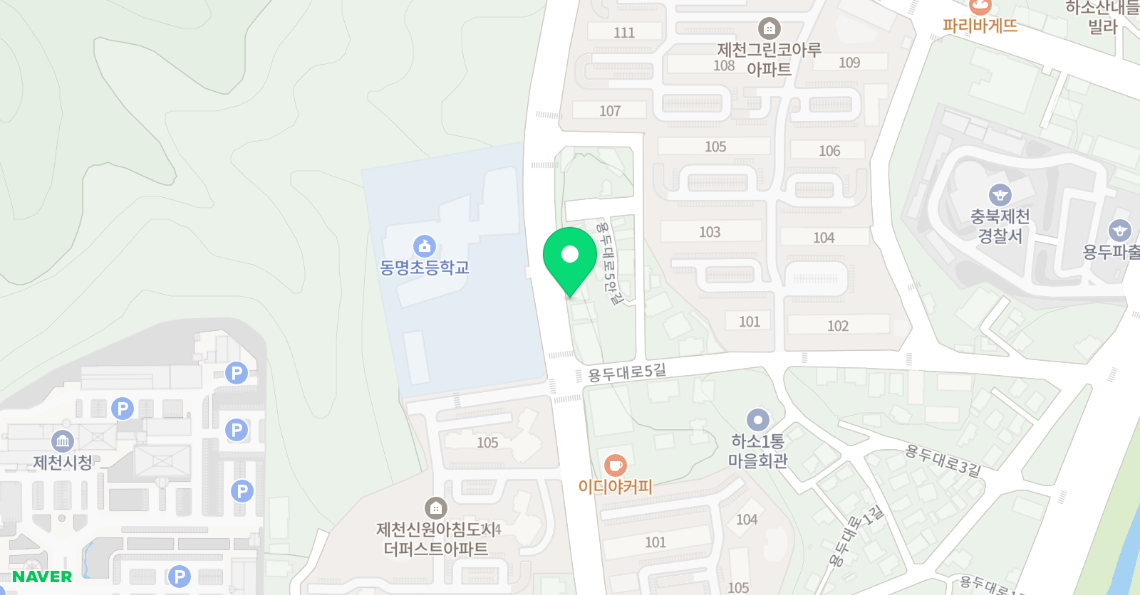 공터 영어학원 하소센터 위치