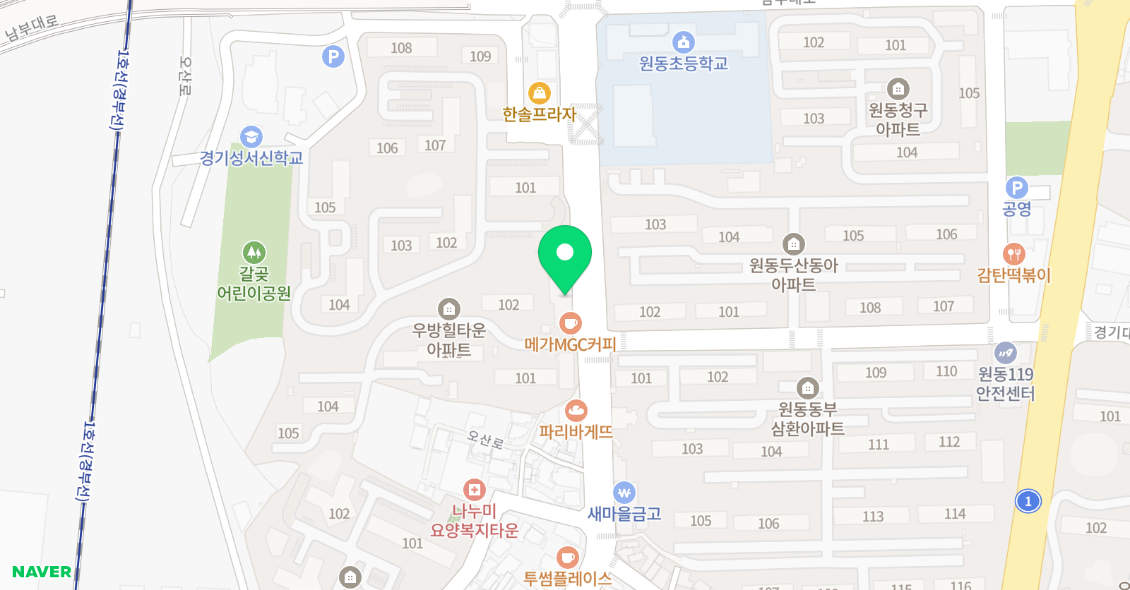 하이탑 TOP 학원 위치