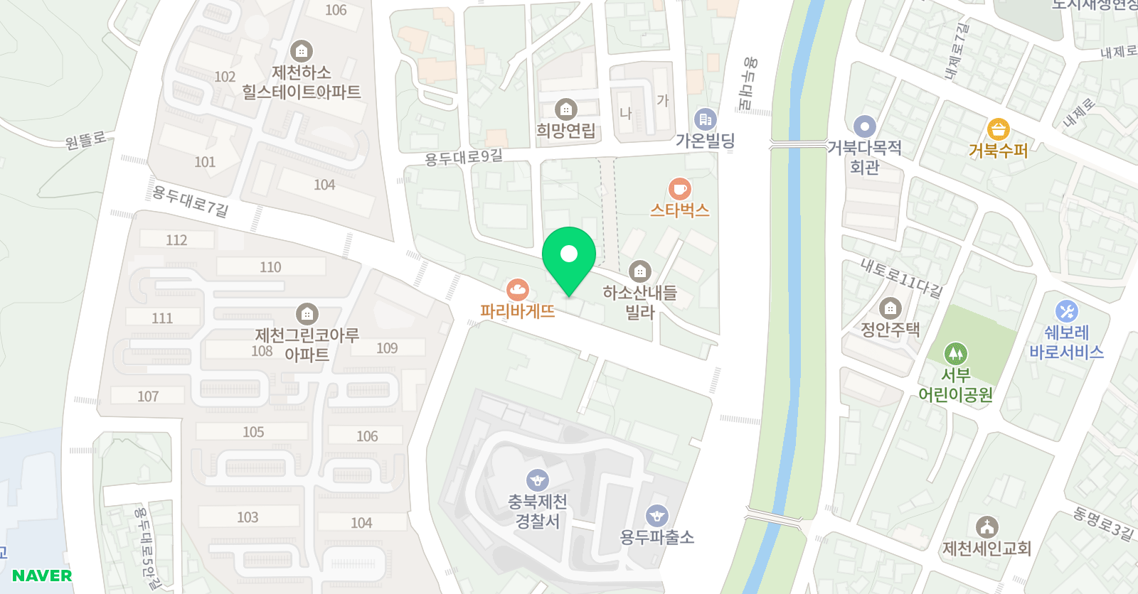 청운 학원 위치