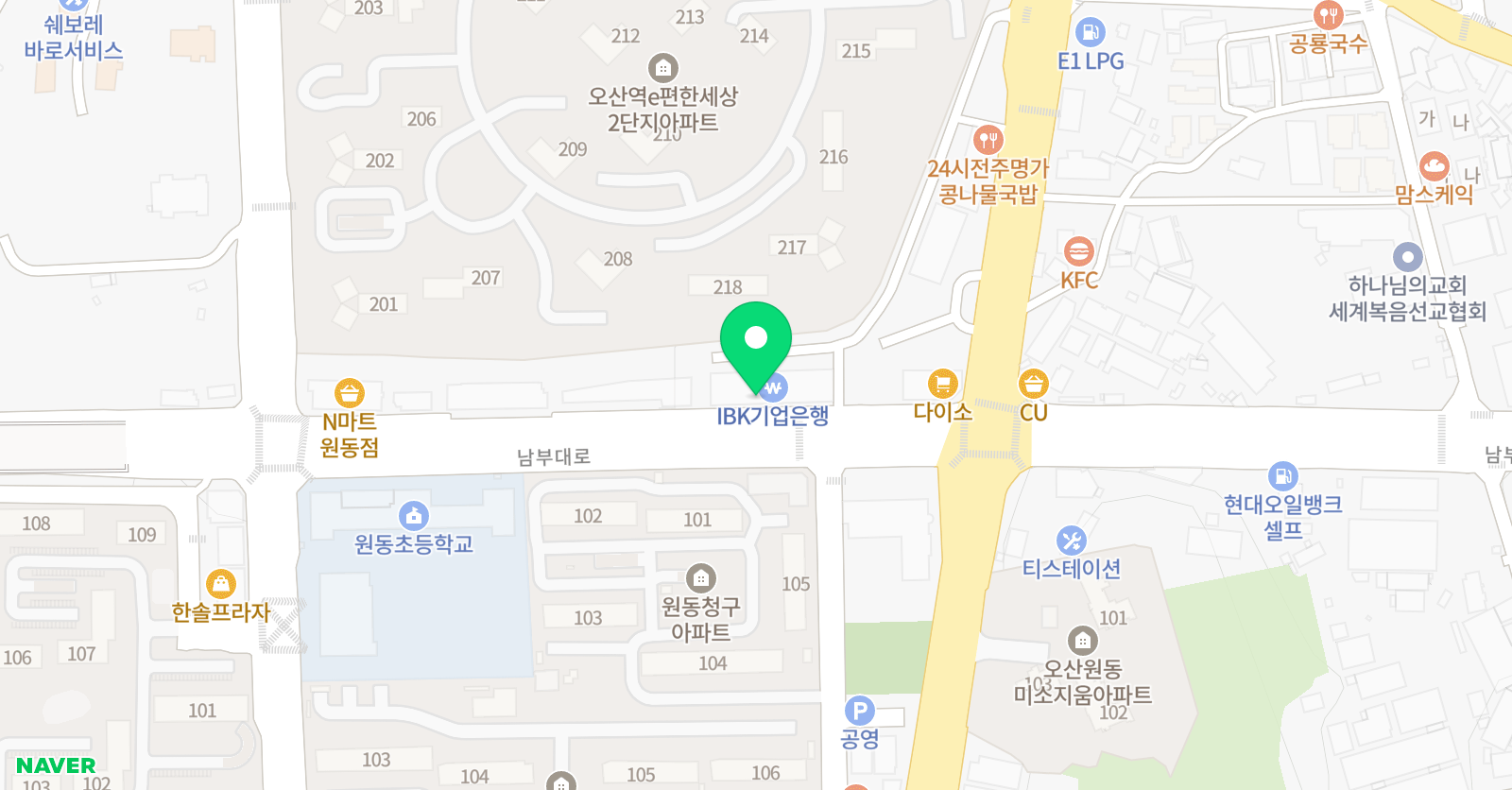 교일 학원 위치