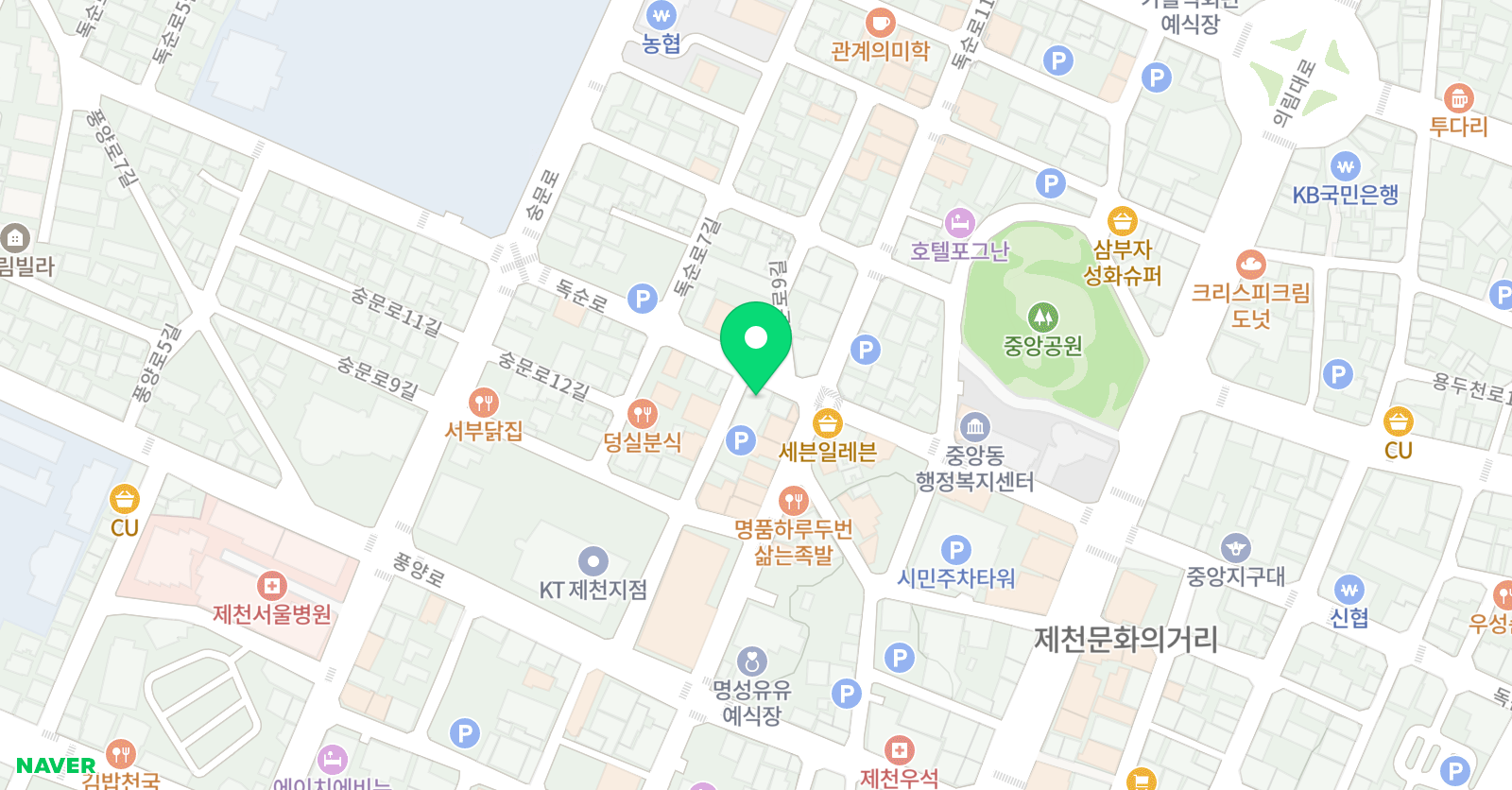 이보영의 영어미술피아노발레 학원 위치