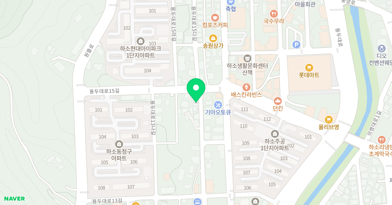 YBM 시사영어학원 제천센터 위치