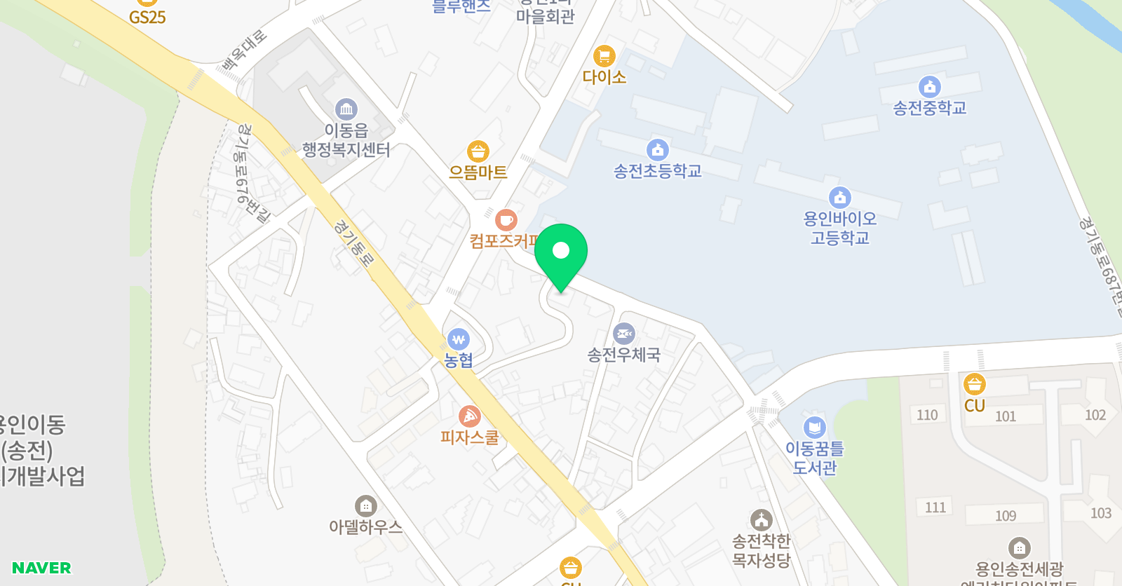다움 학원 위치