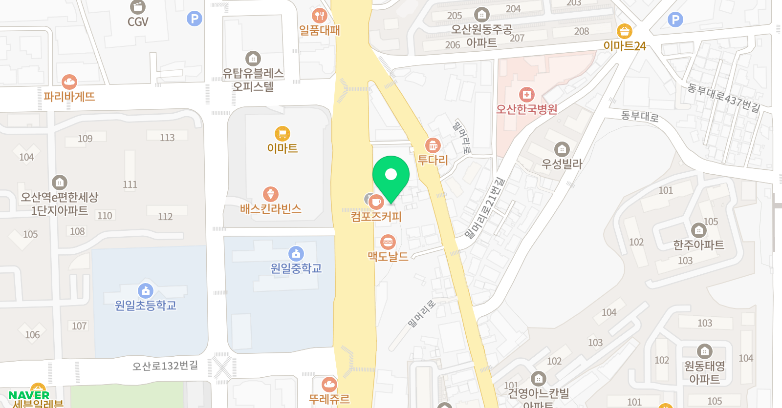 G1230 원동수학캠퍼스 위치