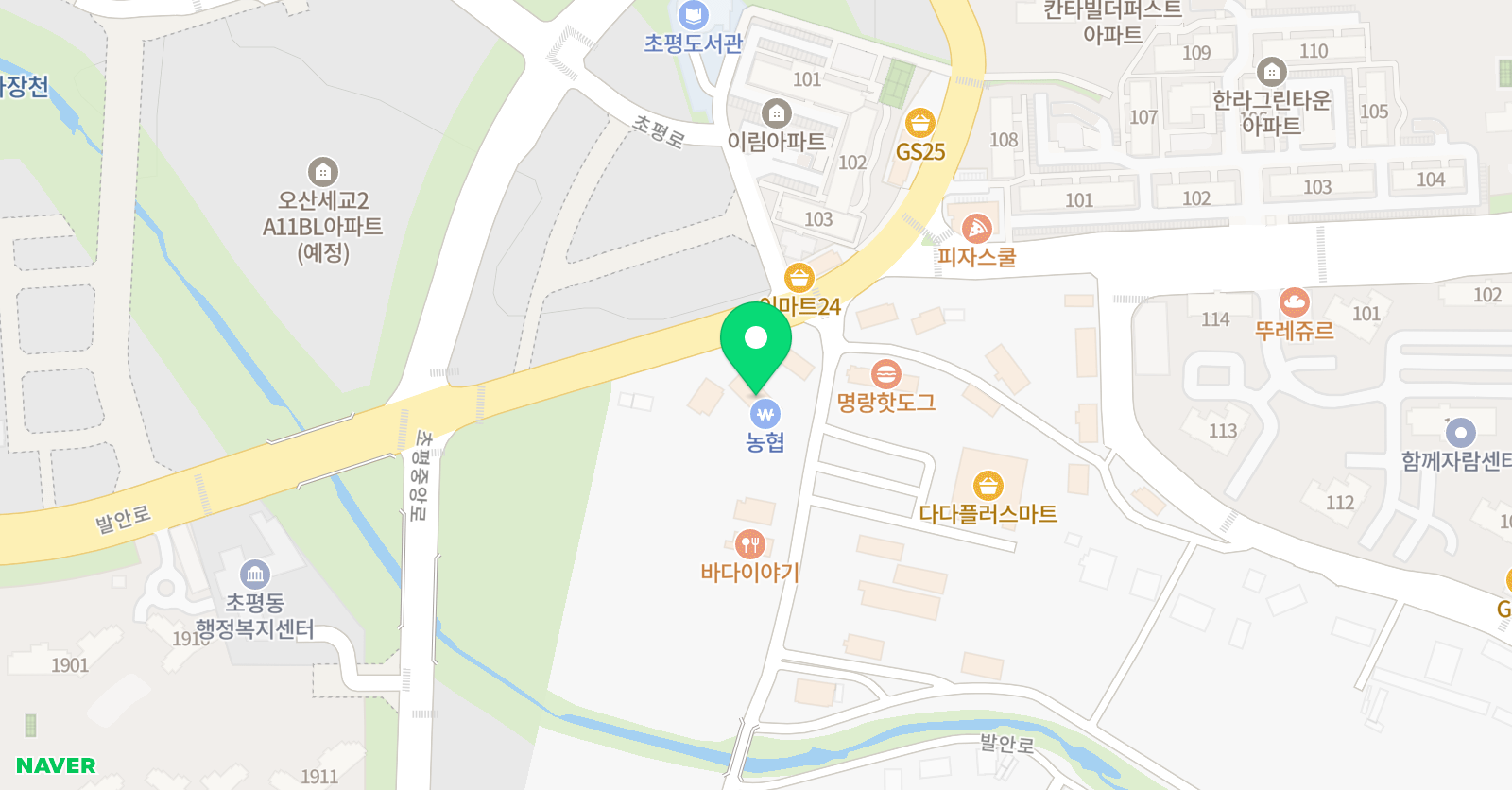 JS 수학영어학원 위치