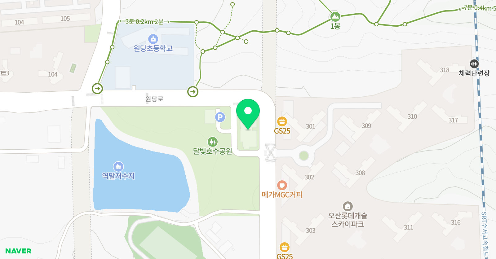 브리엘 영어학원 위치