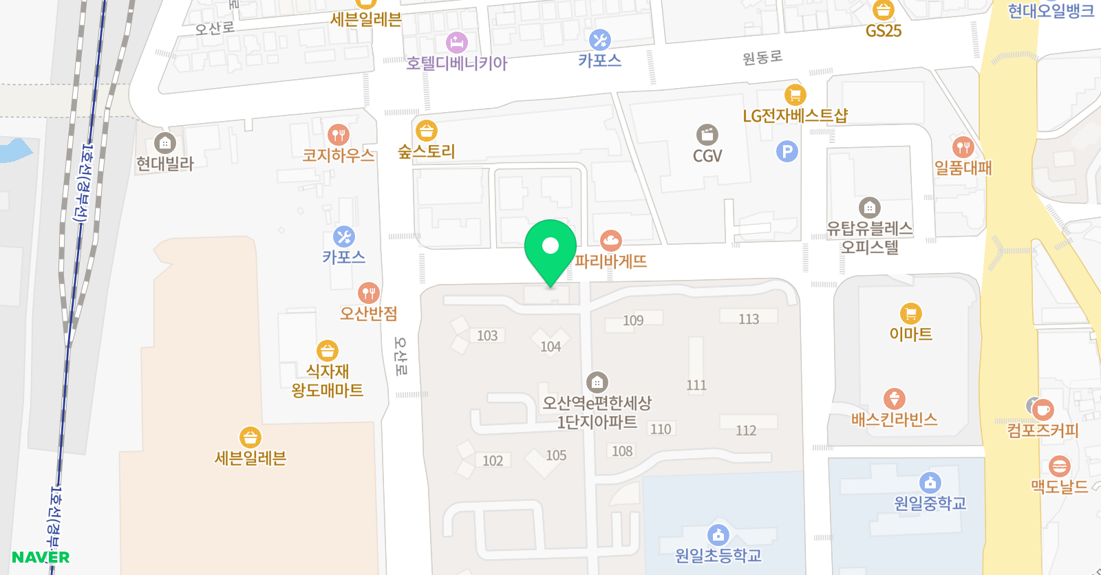 국제리듬음악학원 위치