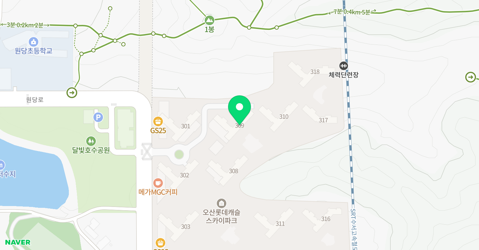 푸르넷 공부방 오산롯데점 위치