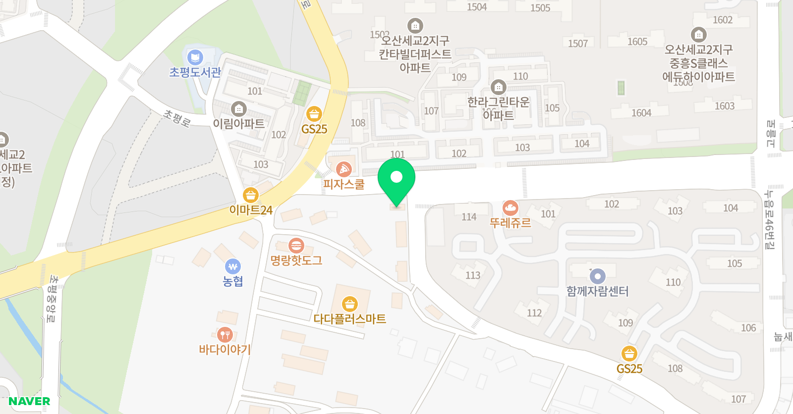 삼성영어 오산초교실 위치