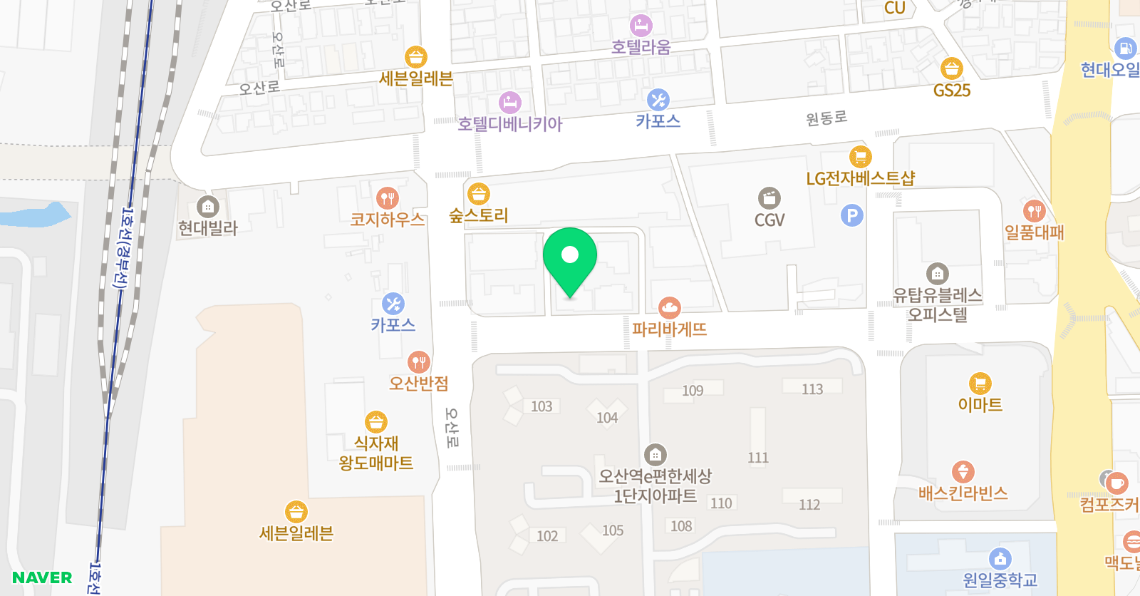 이보영의토킹클럽 오산원동 어학원 위치