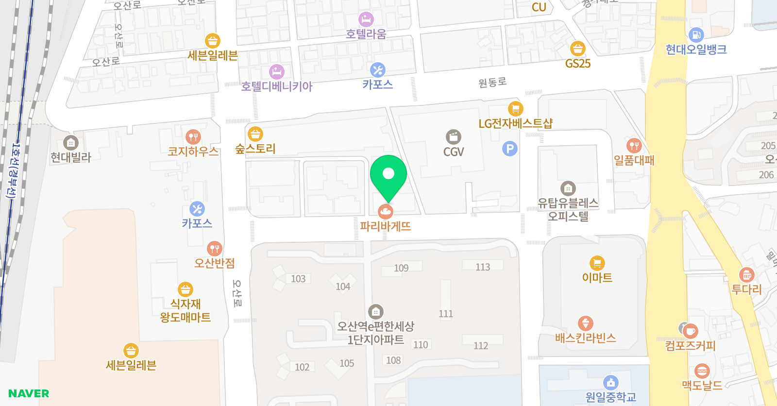 서강SLP 오산어학원 위치
