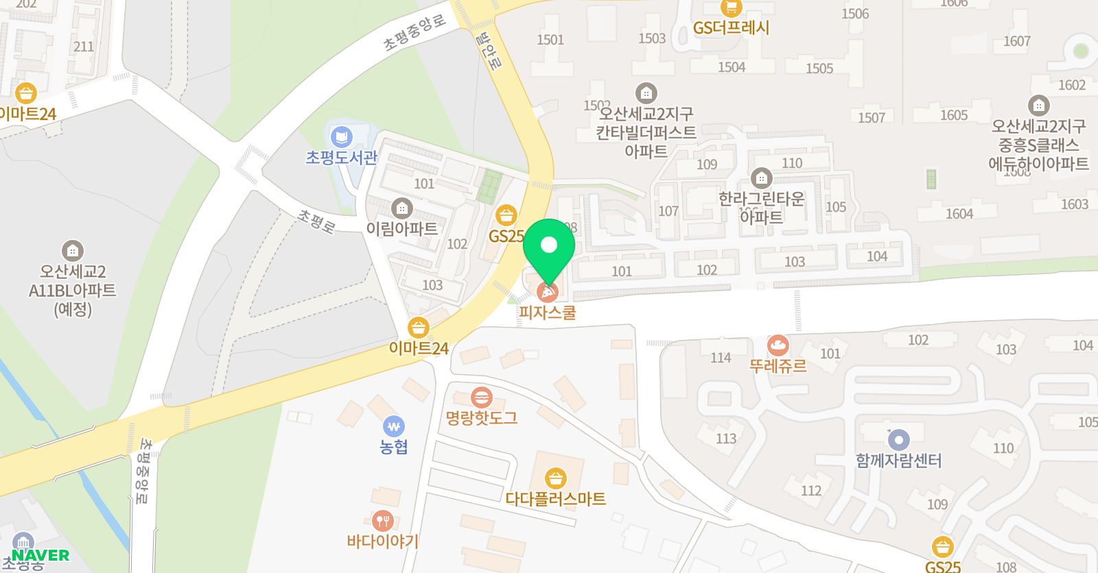씽크앤아트 홍미술교습소 위치