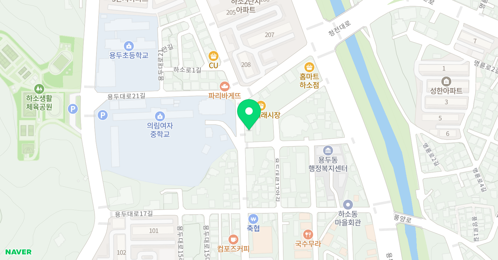 몬태나 하소학원 위치