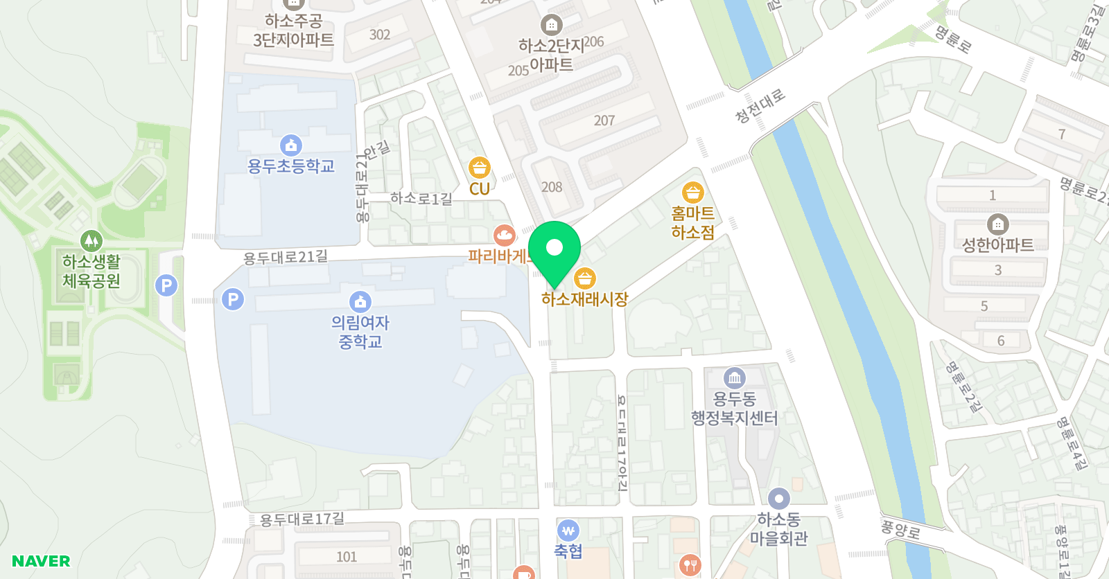 삼성영어 하소학원 위치