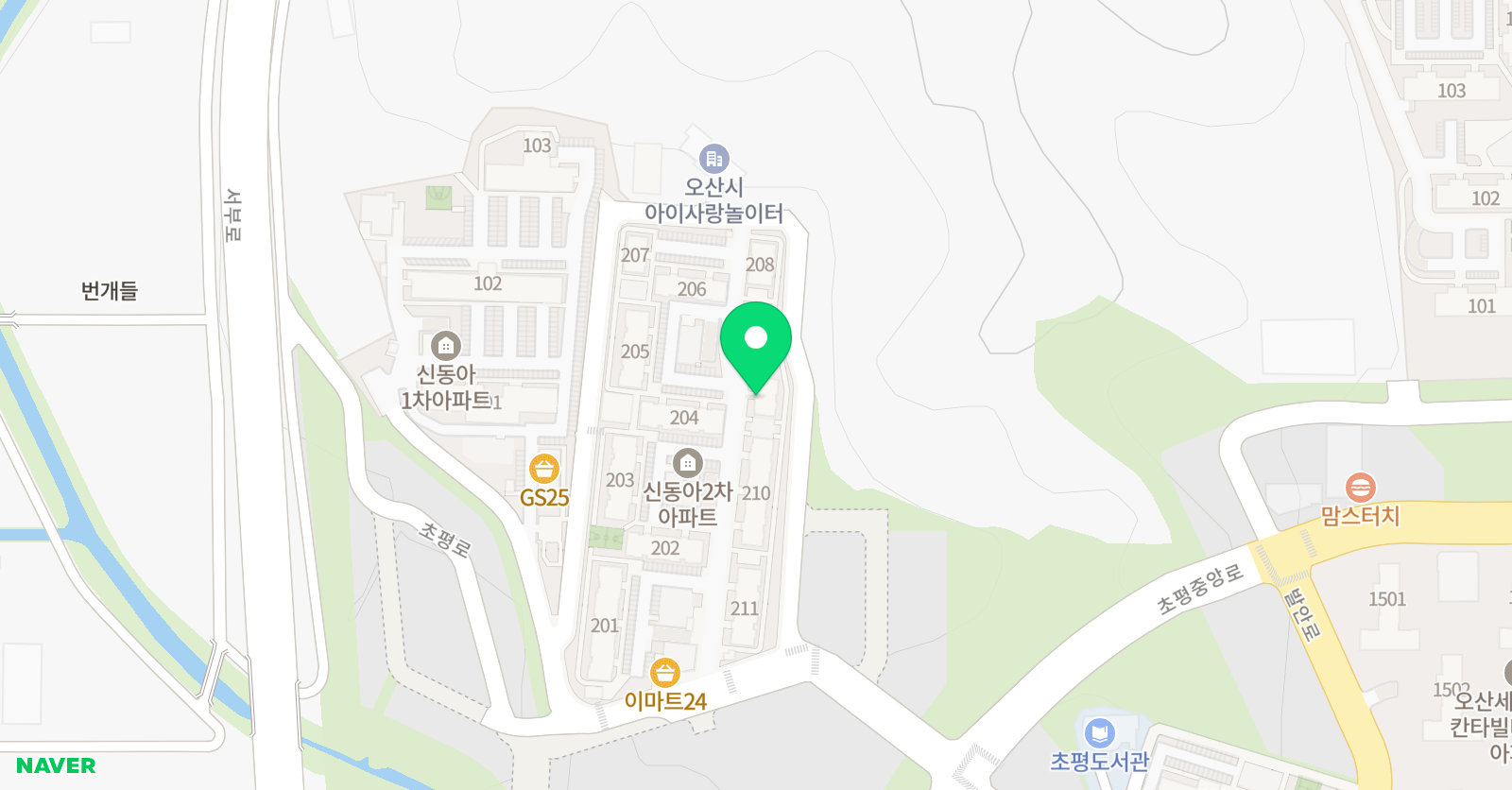 용 쌤공부방 위치