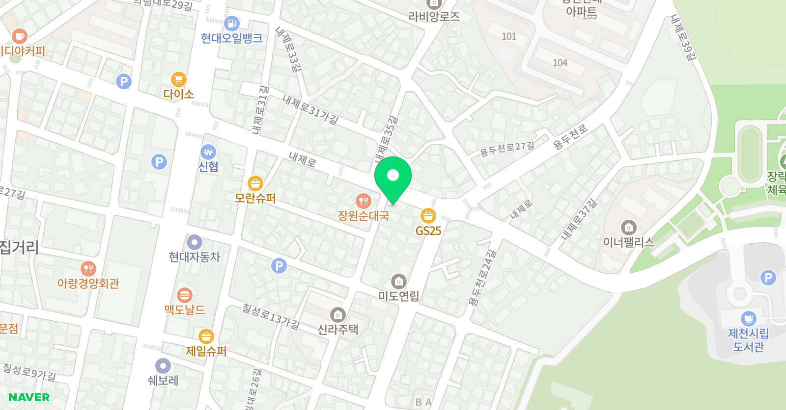 온누리 피아노학원 위치