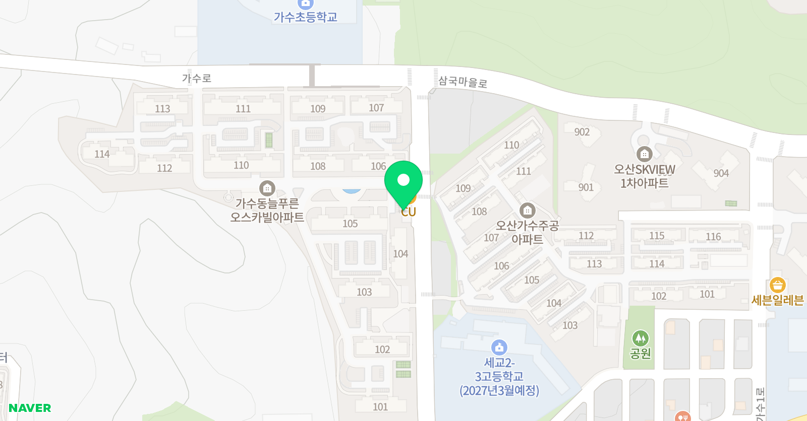 오산미루 미술교습소 위치