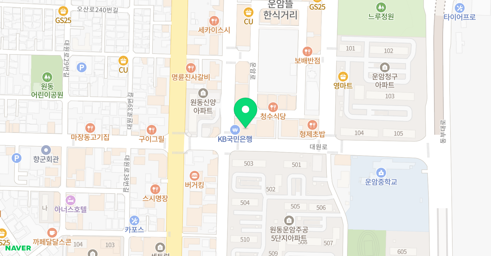 더하이츠 학원 위치