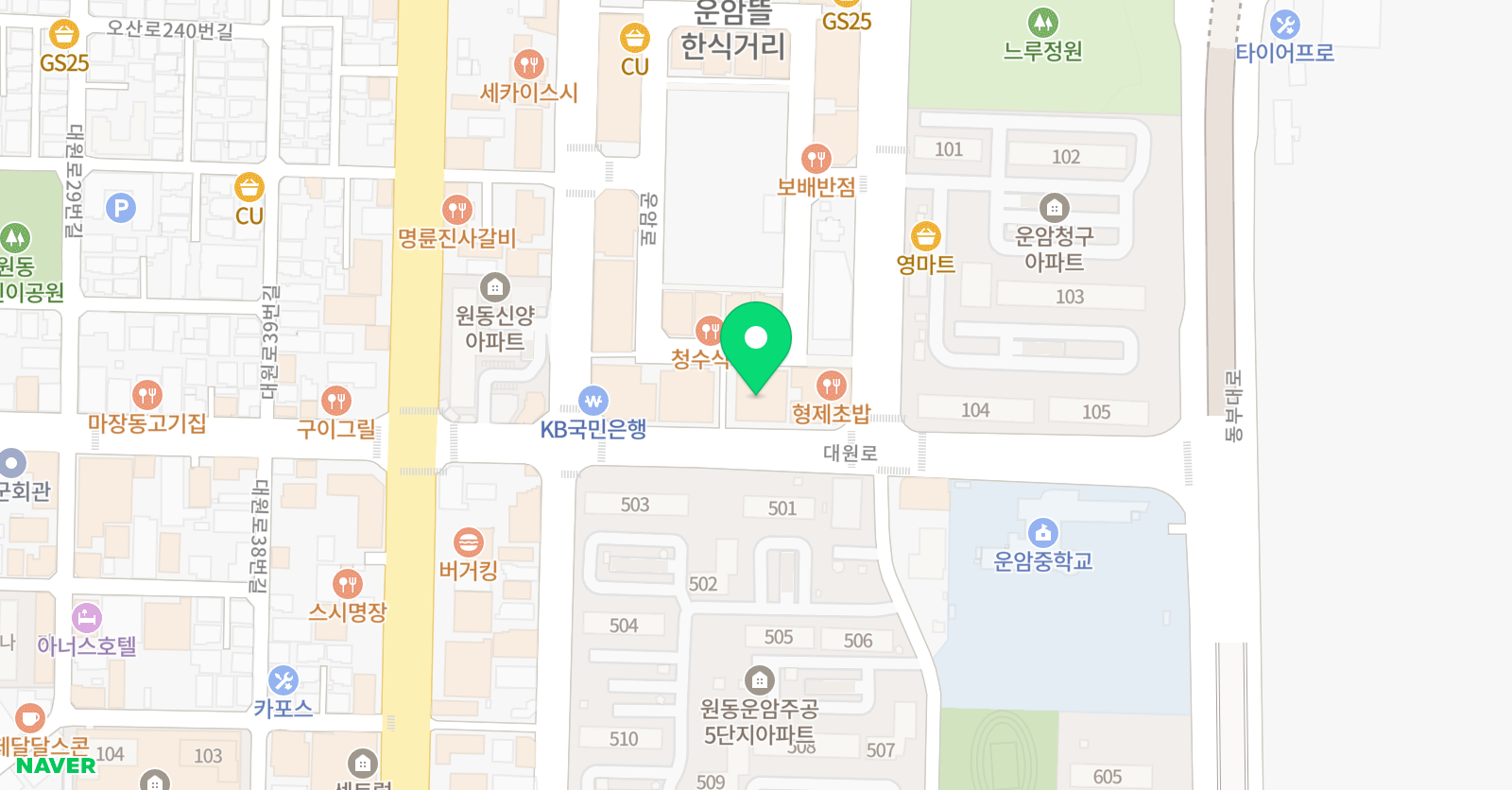 안쌤 사고력수학학원 위치