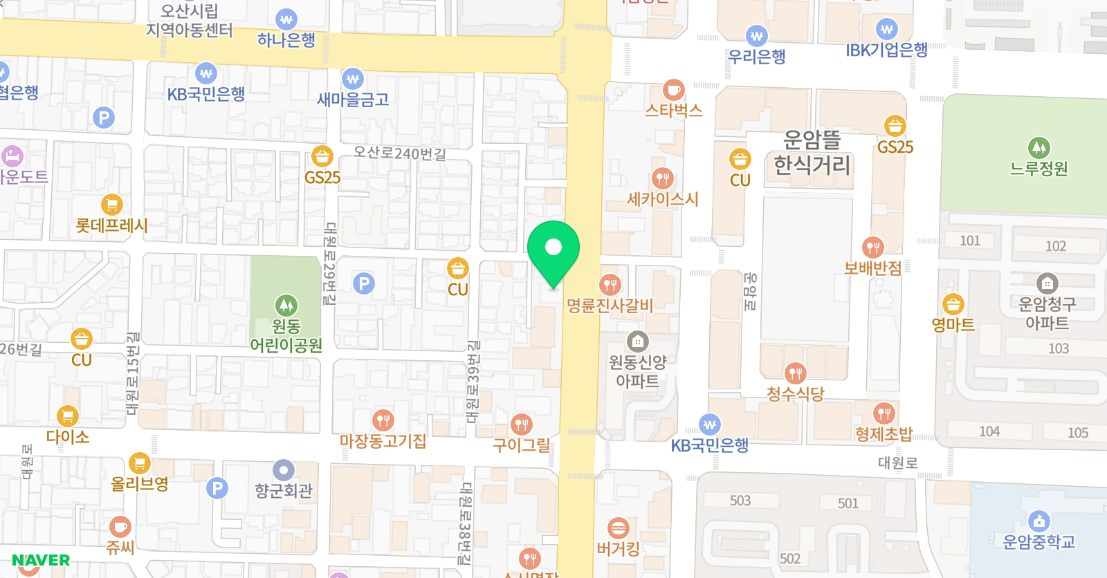 민서 아뜰리에 위치