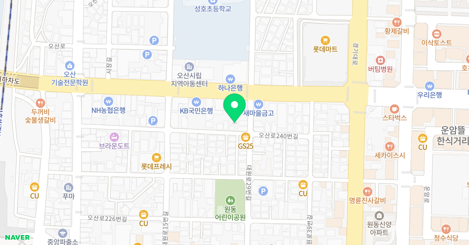 한우리 독서토론논술 오산지부 위치