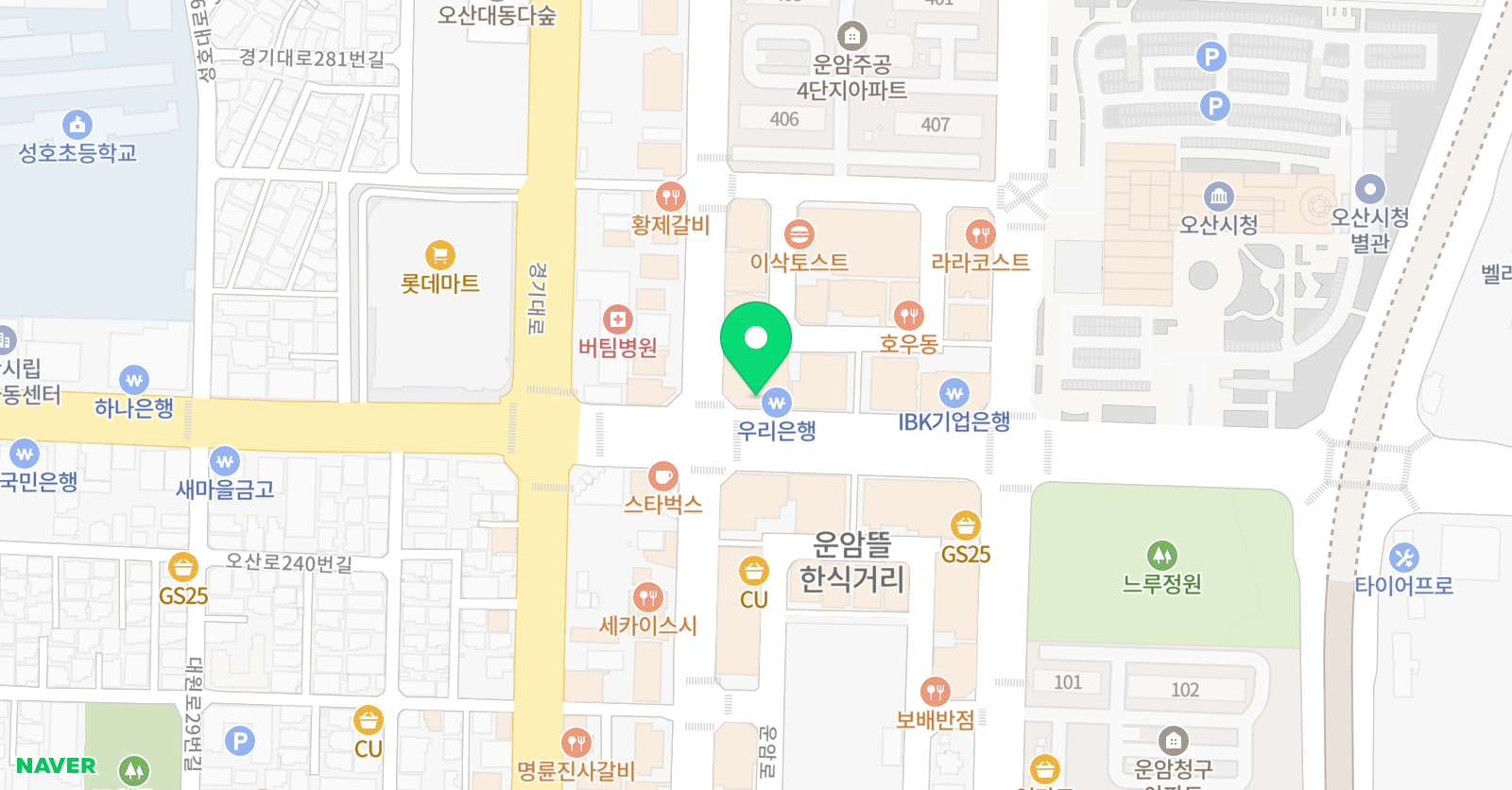 룩스 댄스스튜디오 위치