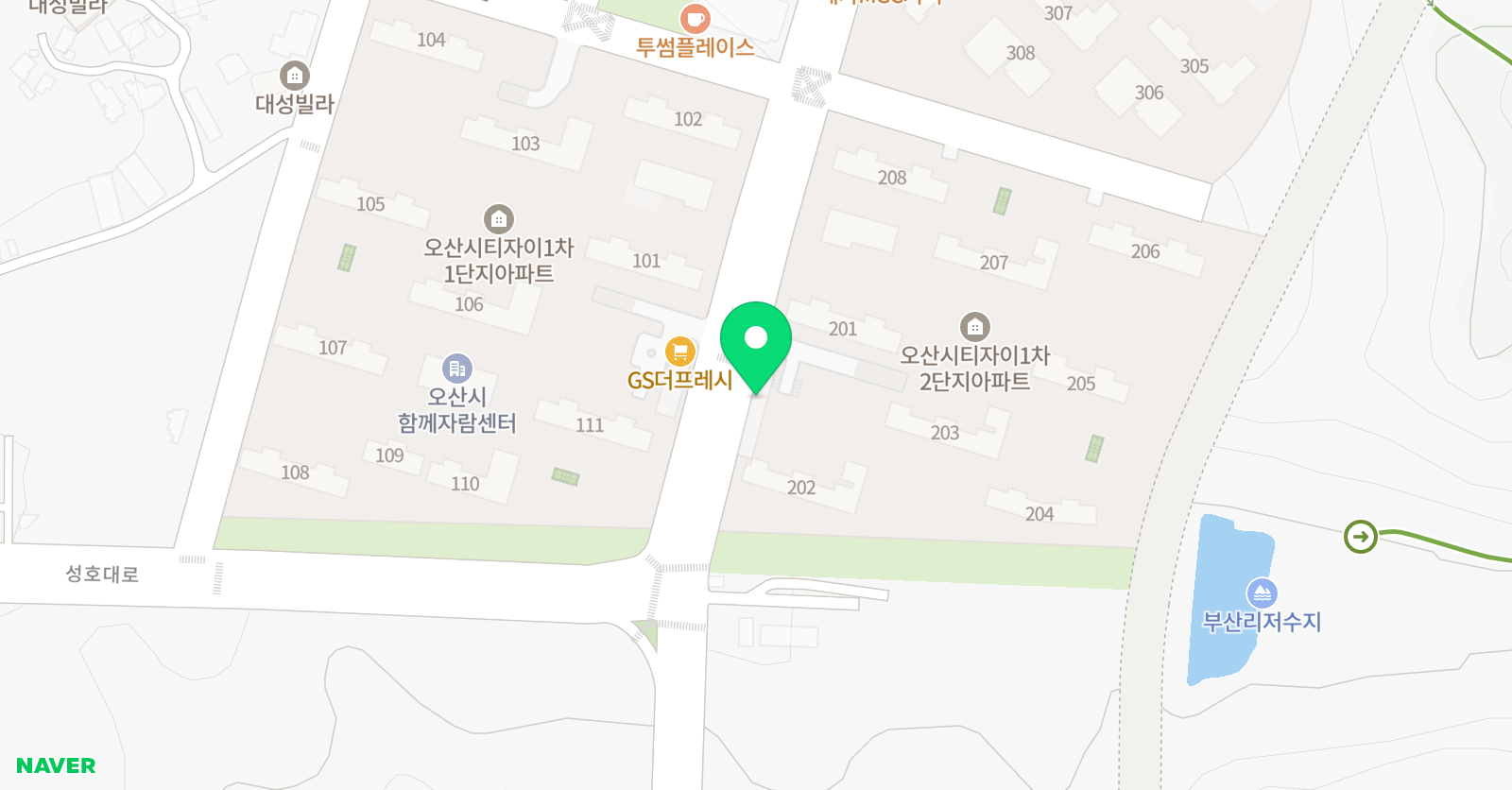 링키영어 오산시티자이점 위치