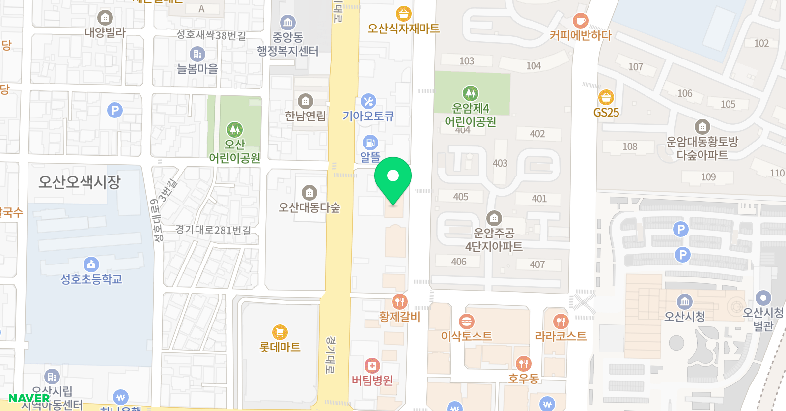 어린 음악대 운산원 위치