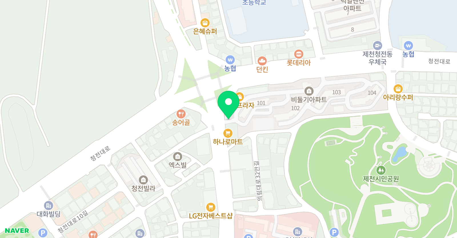 박정교흑곰캠프 MARC 주짓수 복싱 킥복싱 청전동 위치